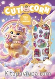 Cutıcorn <br /> Puffy Parlak Çıkartmalı Boyama Kitabı