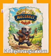 Askılı Bez Çanta - Bal Porsuğu - Maceracı Porsuk