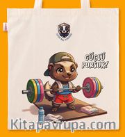 Askılı Bez Çanta - Bal Porsuğu - Güçü Porsuk
