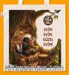 Askılı Bez Çanta - Bal Porsuğu - Evim Evim, Güzel Evim