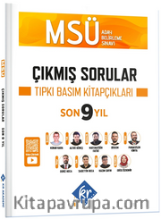 MSÜ Çıkmış Sorular Son 9 Yıl Tıpkı Basım Kitapçıkları