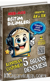 MEB-AGS Eğitim Bilimleri Konuşan 5 Deneme Çözümlü