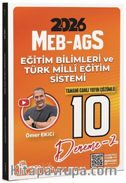 2026 MEB-AGS Eğitim Bilimleri ve Türk Milli Eğitim Sistemi 10 Deneme Çözümlü