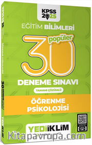 2025 KPSS Eğitim Bilimleri 30 Popüler Öğrenme Psikolojisi Tamamı Çözümlü Deneme Sınavı