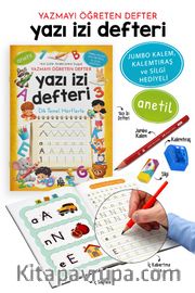 Yazı İzi Defteri - Yazmayı Öğreten Defter - Jumbo Kalem, Kalemtıraş ve Silgi Hediyeli