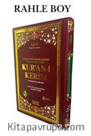 Rahle Boy Satır Altı Türkçe Okunuşlu ve Mealli Renkli Bil. Hatlı Kuran-ı Kerim