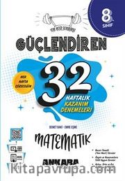8. Sınıf Güçlendiren 32 Haftalık Matematik Kazanım Denemeleri (Video Çözümlü)