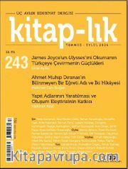 Kitap–lık 243 / Temmuz - Eylül 2026