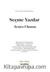 Seçme Yazılar (Türkçe-Fransızca)