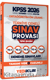 2026 KPSS Ortaöğretim Ön Lisans Genel Yetenek-Genel Kültür Türkiye Geneli Sınav Provası Tıpkı Basım Deneme Sınavları Tamamı Video Çözümlü