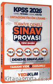2026 KPSS Ortaöğretim Ön Lisans Genel Yetenek-Genel Kültür Türkiye Geneli Sınav Provası Tıpkı Basım Deneme Sınavları Tamamı Video Çözümlü