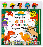 Dinozor Gizli Çıkartmalar Boyama Kitabı