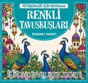 Renkli Tavuskuşlar / Yetişkinler İçin Boyama