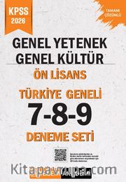 2026 KPSS Genel Yetenek Genel Kültür Lise-Ön Lisans Tamamı Çözümlü Türkiye Geneli 7-8-9 (3'lü Deneme Seti)