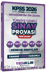 2026 KPSS Ortaöğretim Ön Lisans GY-GK Türkiye Geneli Sınav Provası Tıpkı Basım 6-7-8-9-10 Deneme Sınavları Tamamı Video Çözümlü
