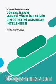Öğrencilerin Manevi Yönelimlerinin Din Öğretimi Açısından İncelenmesi