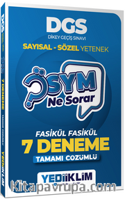 2027 Ösym Ne Sorar DGS Tamamı Çözümlü Fasikül 7 Deneme