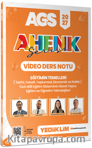 2027 AGS Ahenk Serisi Eğitimin Temelleri  ve Temel Kavramlar, Türk Milli Eğitim Sisteminin Genel Yapısı, Eğitim ve Öğrenme Teknolojileri Video Ders Notu