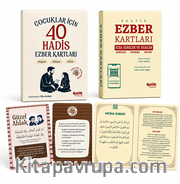Ezber Kartları Seti: 1-Çocuklar İçin 40 Hadis 2-Kısa Sureler ve Dualar