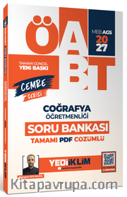 2027 MEB AGS ÖABT Cemre Serisi Coğrafya Öğretmenliği  Tamamı Çözümlü Soru Bankası