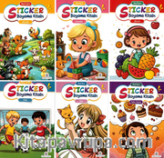 Neşeli Sticker Boyama Kitabı (6'lı Set)
