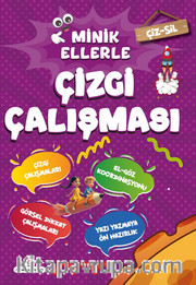 Minik Ellerle Çiz-Sil Çizgi Çalışması