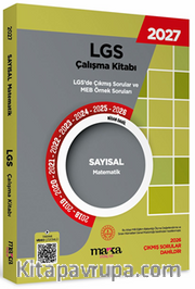 2027 MEB LGS Sayısal Matematik Çalışma Kitabı Çıkmış Sorular ve Örnek Sorular Video Çözümlü