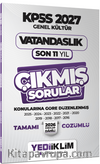2027 KPSS Genel Kültür Vatandaşlık Konularına Göre Tamamı Çözümlü Son 11 Yıl Çıkmış Sorular