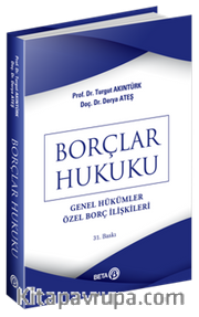 Borçlar Hukuku/Genel Hükümler Özel Borç İlişkileri
