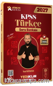 2027 KPSS Atölye Serisi Genel Yetenek Türkçe Tamamı Video Çözümlü Soru Bankası
