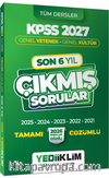 2027 KPSS Genel Yetenek Genel Kültür Son 6 Yıl Tamamı Çözümlü Çıkmış Sorular