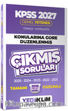2027 KPSS Genel Yetenek Konularına Göre Düzenlenmiş Tamamı Çözümlü Çıkmış Sorular