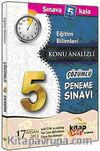 2013 KPSS Eğitim Bilimleri 5 Çözümlü Deneme Sınavı
