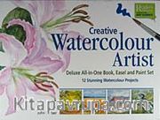 Creative Watercolour Artist <br /> Deluxe All in One Book, Easel and Paint Set