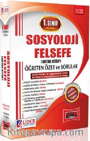 1. Sınıf 1. Yarıyıl Güz Dönemi Sosyoloji Felsefe (Ortak Kitap) Öğreten Özet ve Sorular (Kod:AF-111-SFO)