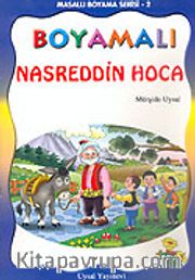 Boyamalı Nasreddin Hoca/Masallı Boyama Serisi/Büyük Boy