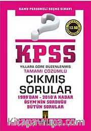 KPSS-Tek Kitap Tamamı Çözümlü Çıkmış Sorular
