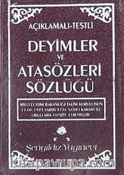 Açıklamalı Testli Deyimler ve Atasözleri Sözlüğü (Plastik Kapak) (Cep Boy)