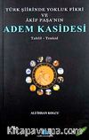 Türk Şiirinde Yokluk Fikri ve Akif Paşa'nın Adem Kasidesi
