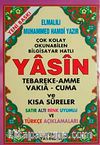 Yasin Tebareke Amme Vakıa-Cuma ve Kısa Sureler Satır Altı Renk Uyumlu ve Türkçe Açıklaması (Hafız Boy-Kod:116)