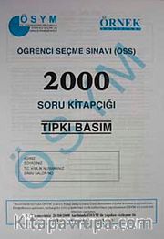 ÖSS 2000 Soru Kitapçığı (Tıpkı Basım)