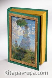 Kitap Şeklinde Ahşap Hediye Kutu - Monet
