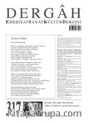 Dergah Edebiyat Sanat Kültür Dergisi Sayı:317 Temmuz 2016
