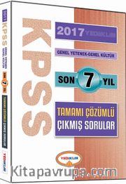 2017 KPSS Genel Yetenek Genel kültür Son 7 Yıl Tamamı Çözümlü Çıkmış Sorular