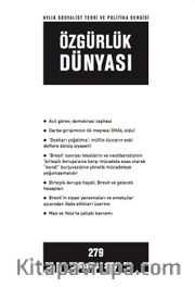 Özgürlük Dünyası / Aylık Sosyalist Teori ve Politika Dergisi / Ağustos 2016 Sayı:279