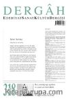 Dergah Edebiyat Sanat Kültür Dergisi Sayı 318 Ağustos 2016