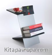 Canadian Kitaplık <br /> Gri Metal Renk (Siyah Suntalam)