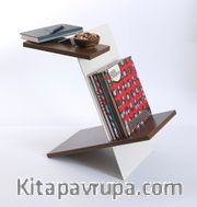 Canadian Kitaplık <br /> Krem Metal Renk (Nil Cevizi Suntalam)