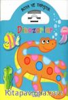 Boya ve Yapıştır Dinozorlar - Yeşil