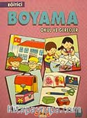 Eğitici Boyama 10 Okul ve Gereçler